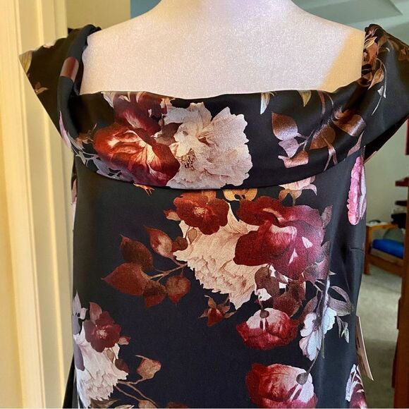 PREMIERâAMOURâFLORALÂ OFFâTHEâSHOULDERâSHEATHâDRESSâ16âNWT - Picture 11 of 16